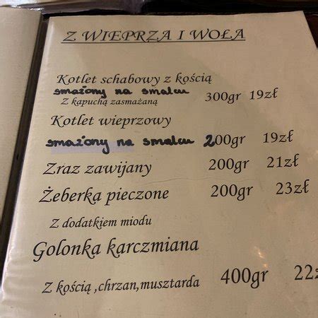 oberża swojskie jadło menu|Oberza Swojskie Jadlo Krynica